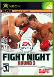 Box cover for Fight Night Round 3 on the Microsoft Xbox.