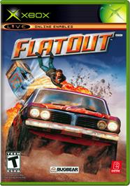 Box cover for FlatOut on the Microsoft Xbox.