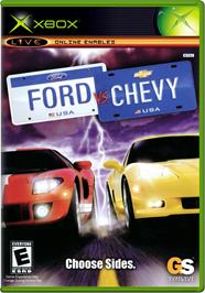 Box cover for Ford Vs. Chevy on the Microsoft Xbox.