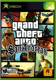 Box cover for Grand Theft Auto: San Andreas on the Microsoft Xbox.