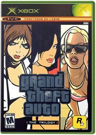 Box cover for Grand Theft Auto: The Trilogy on the Microsoft Xbox.