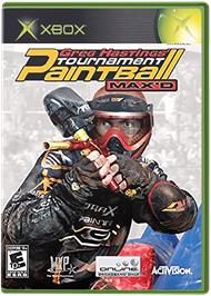 Box cover for Greg Hastings' Tournament Paintball MAX'D on the Microsoft Xbox.