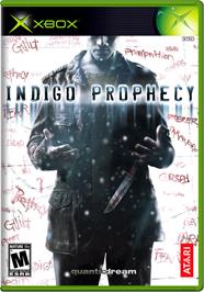 Box cover for Indigo Prophecy on the Microsoft Xbox.