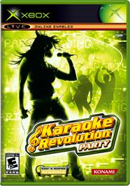 Box cover for Karaoke Revolution Party on the Microsoft Xbox.
