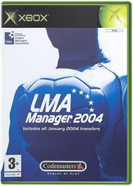 Box cover for LMA Manager 2004 on the Microsoft Xbox.