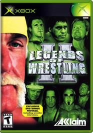 Box cover for Legends of Wrestling 2 on the Microsoft Xbox.