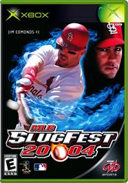 Box cover for MLB SlugFest 20-04 on the Microsoft Xbox.