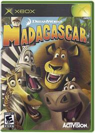 Box cover for Madagascar on the Microsoft Xbox.