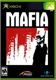 Box cover for Mafia on the Microsoft Xbox.