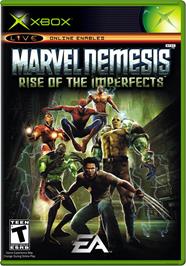 Box cover for Marvel Nemesis: Rise of the Imperfects on the Microsoft Xbox.