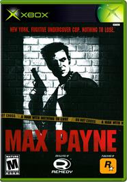 Box cover for Max Payne on the Microsoft Xbox.