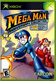 Box cover for Mega Man Anniversary Collection on the Microsoft Xbox.