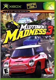 Box cover for Midtown Madness 3 on the Microsoft Xbox.