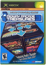 Box cover for Midway Arcade Treasures 3 on the Microsoft Xbox.