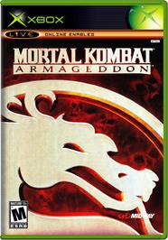 Box cover for Mortal Kombat: Armageddon on the Microsoft Xbox.