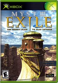 Box cover for Myst III: Exile on the Microsoft Xbox.