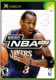 Box cover for NBA 2K2 on the Microsoft Xbox.