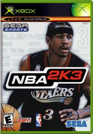 Box cover for NBA 2K3 on the Microsoft Xbox.