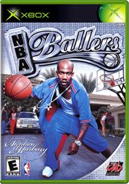 Box cover for NBA Ballers on the Microsoft Xbox.