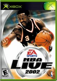 Box cover for NBA Live 2002 on the Microsoft Xbox.