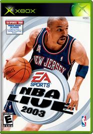 Box cover for NBA Live 2003 on the Microsoft Xbox.
