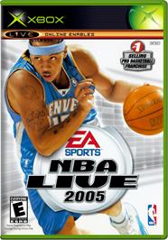 Box cover for NBA Live 2005 on the Microsoft Xbox.