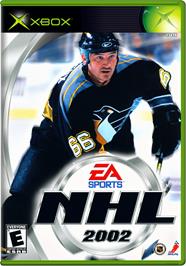 Box cover for NHL 2002 on the Microsoft Xbox.