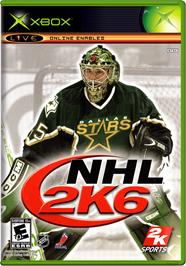 Box cover for NHL 2K6 on the Microsoft Xbox.