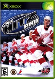 Box cover for NHL Hitz Pro on the Microsoft Xbox.