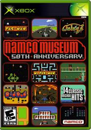 Box cover for Namco Museum 50th Anniversary on the Microsoft Xbox.