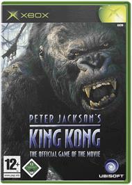 Box cover for Peter Jackson's King Kong: The Official Game of the Movie on the Microsoft Xbox.