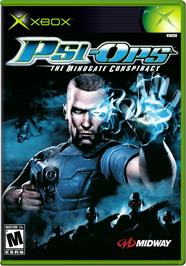 Box cover for Psi-Ops: The Mindgate Conspiracy on the Microsoft Xbox.