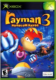 Box cover for Rayman 3: Hoodlum Havoc on the Microsoft Xbox.