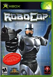 Box cover for Robocop on the Microsoft Xbox.