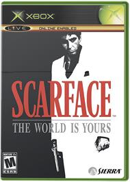 Box cover for Scarface: The World is Yours on the Microsoft Xbox.