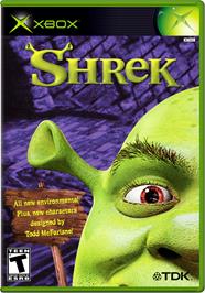 Box cover for Shrek on the Microsoft Xbox.