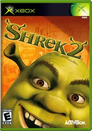 Box cover for Shrek 2 on the Microsoft Xbox.