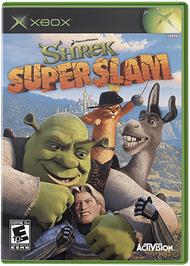 Box cover for Shrek SuperSlam on the Microsoft Xbox.