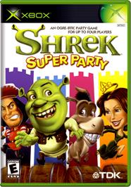 Box cover for Shrek Super Party on the Microsoft Xbox.
