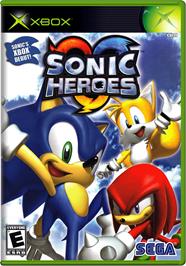 Box cover for Sonic Heroes on the Microsoft Xbox.