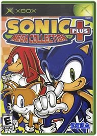 Box cover for Sonic Mega Collection Plus on the Microsoft Xbox.
