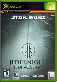 Box cover for Star Wars: Jedi Knight - Jedi Academy on the Microsoft Xbox.