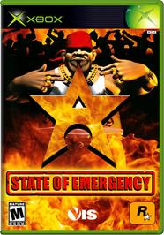 Box cover for State of Emergency on the Microsoft Xbox.