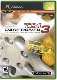 Box cover for TOCA Race Driver 3 on the Microsoft Xbox.