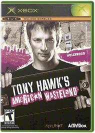 Box cover for Tony Hawk's American Wasteland on the Microsoft Xbox.