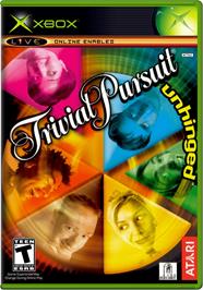 Box cover for Trivial Pursuit: Unhinged on the Microsoft Xbox.