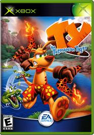Box cover for Ty the Tasmanian Tiger on the Microsoft Xbox.