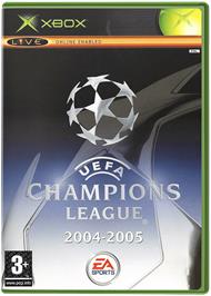 Box cover for UEFA Champions League 2004-2005 on the Microsoft Xbox.