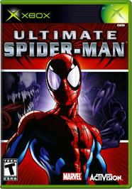 Box cover for Ultimate Spider-Man on the Microsoft Xbox.