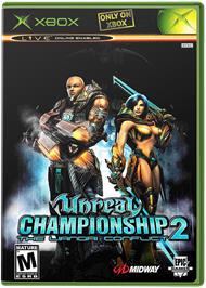 Box cover for Unreal Championship 2: The Liandri Conflict on the Microsoft Xbox.